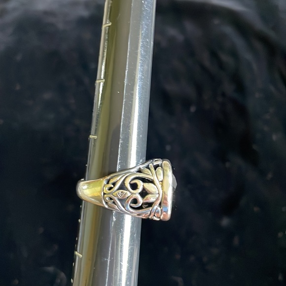 Silpada Black Chalcedony and Sterling Silver Filigree - Picture 3 of 4